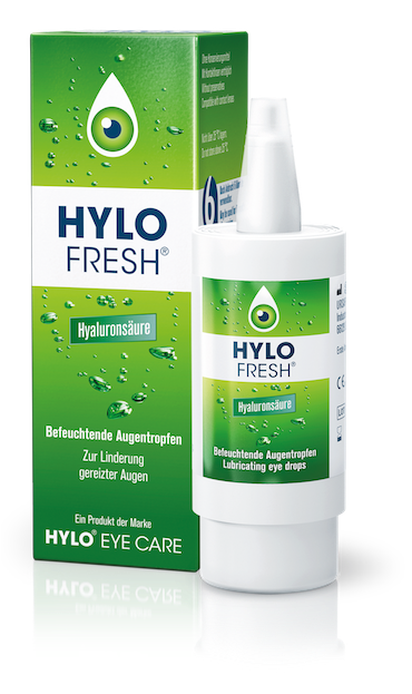 Bei gelegentlichen Beschwerden kann HYLO® FRESH die Augen beruhigen.
